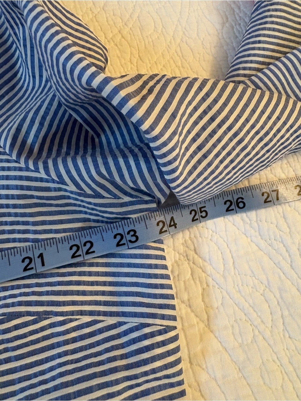 Sail to Sable Navy & Hot Pink Striped Tunic Dress with Embroidered Trim - Picture 4 of 5